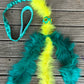 Chaser with faux fur tassels