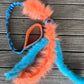 Chaser with faux fur tassels