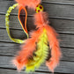 Chaser with faux fur tassels
