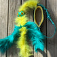 Chaser with faux fur tassels