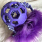 JW Holee Roller Balls with Bungee Ring & Faux Fur