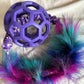 JW Holee Roller Balls with Bungee Ring & Faux Fur