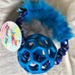 JW Holee Roller Balls with Bungee Ring & Faux Fur