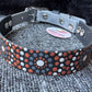 Medium Pre-Made Mandala Dot Painted BioThane Collars