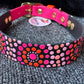 Medium Pre-Made Mandala Dot Painted BioThane Collars