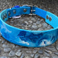 Pre-Made Large Marbled Painted BioThane Collars