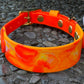 Pre-Made Small Marbled Painted BioThane Collar