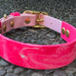 Pre-Made Medium Marbled Painted BioThane Collars