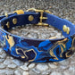 Pre-Made Medium Marbled Painted BioThane Collars