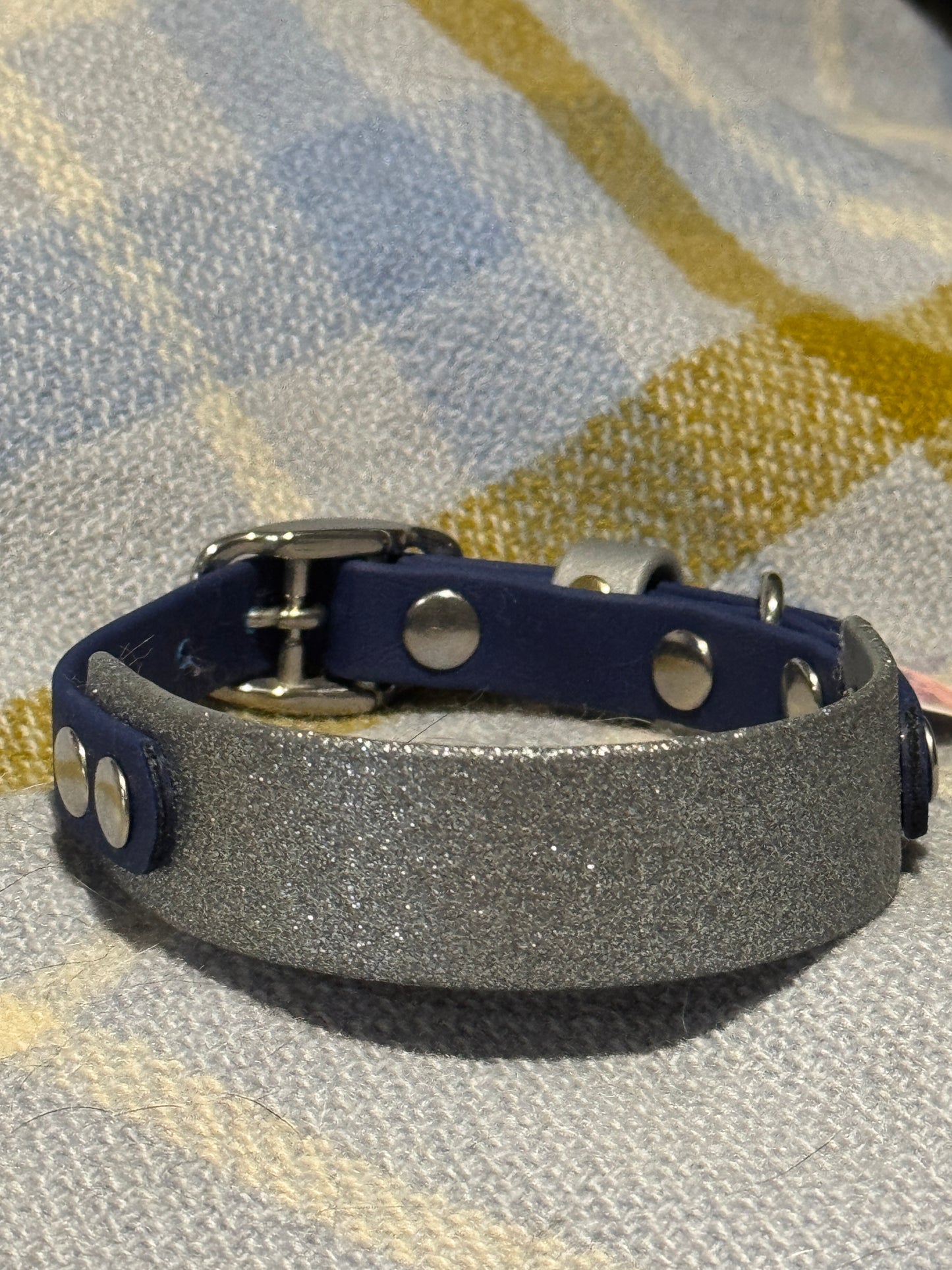 Sparkly Glitter Painted BioThane Collars