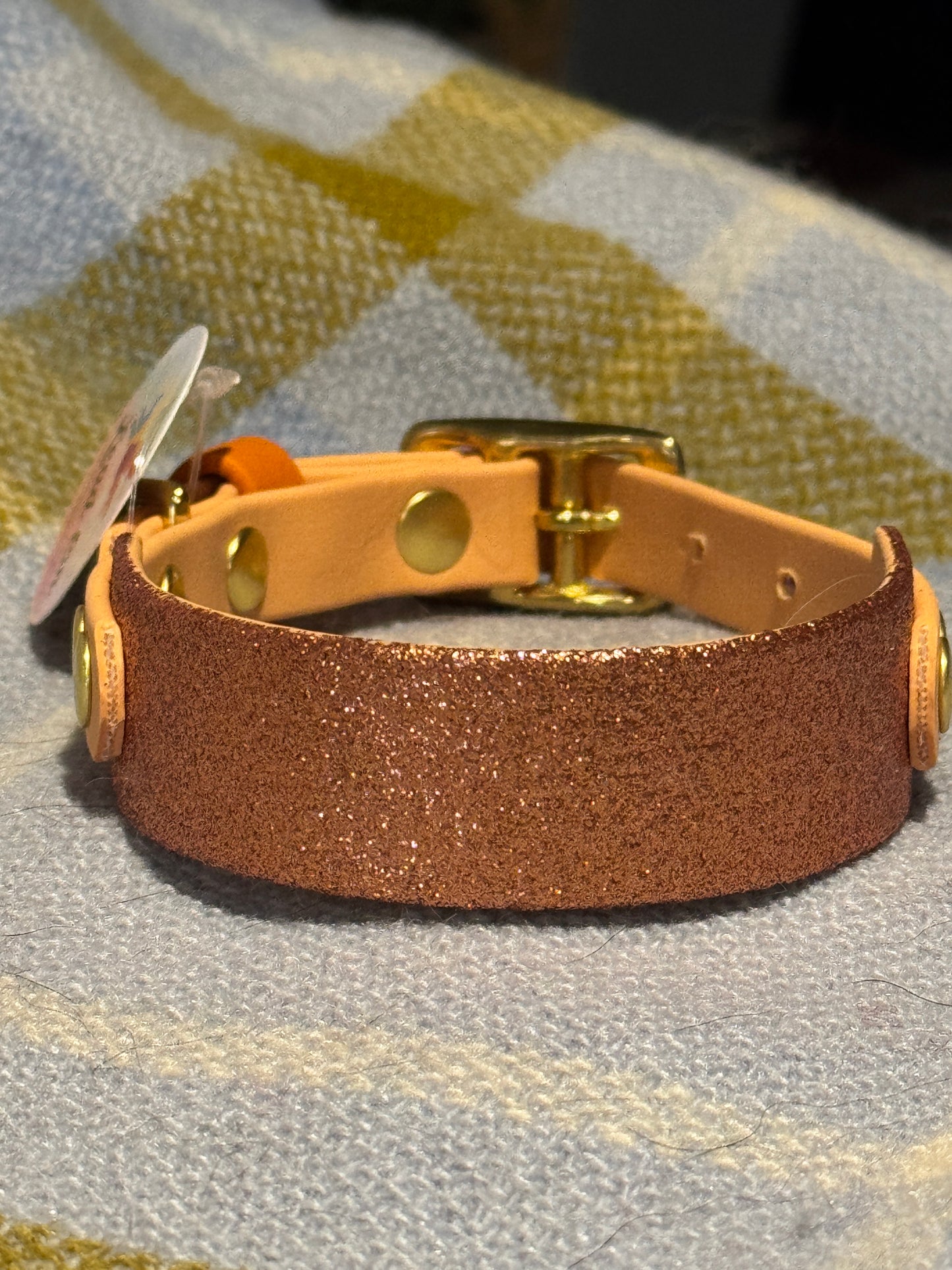 Sparkly Glitter Painted BioThane Collars