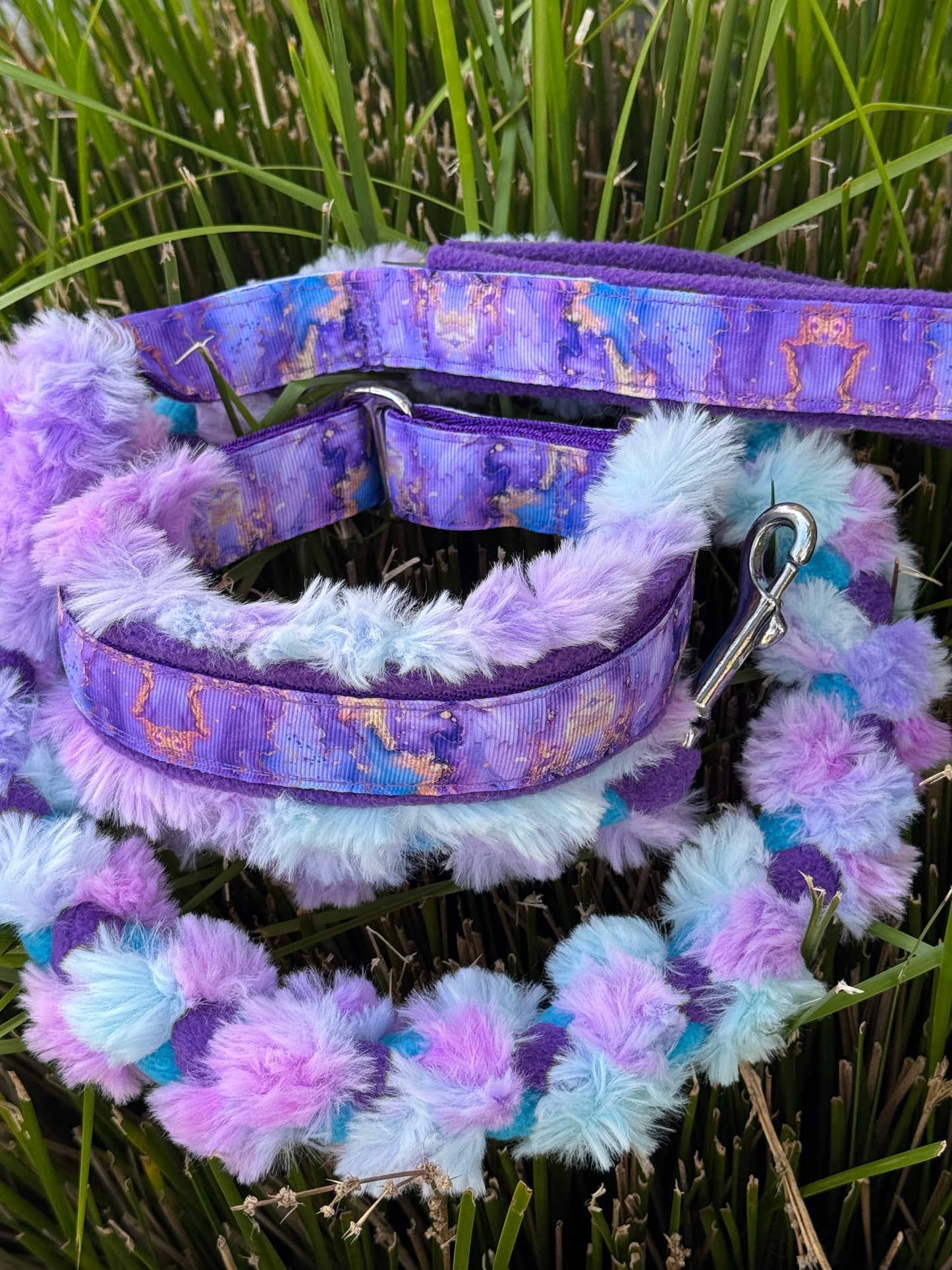 Custom Orders - Fluffy Braided Adjustable Limited Slip Lead Sets -