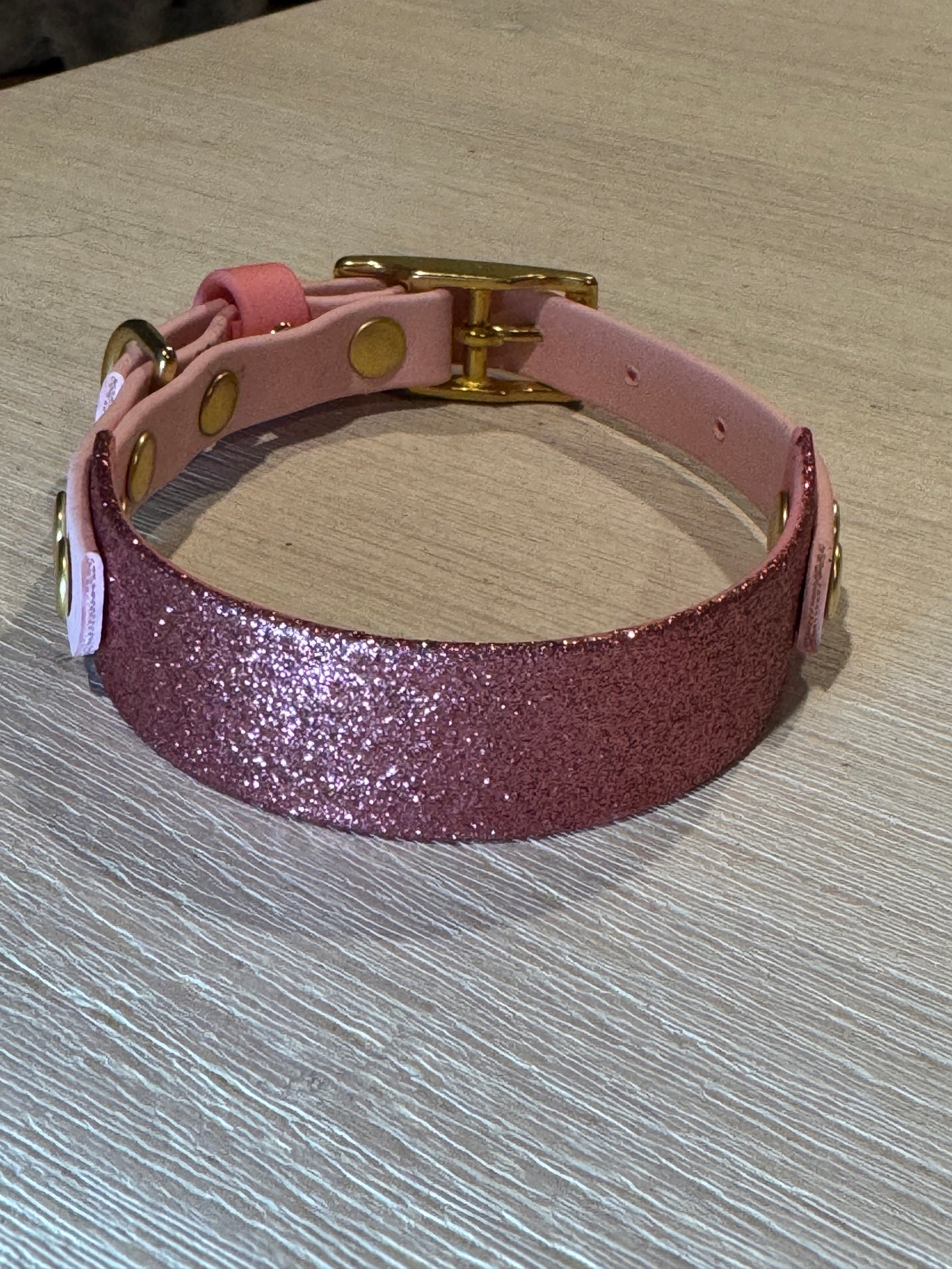 Sparkly Glitter Painted BioThane Collars