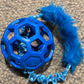 JW Holee Roller Balls with Bungee Ring & Faux Fur