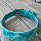 Pre-Made Medium Marbled Painted BioThane Collars