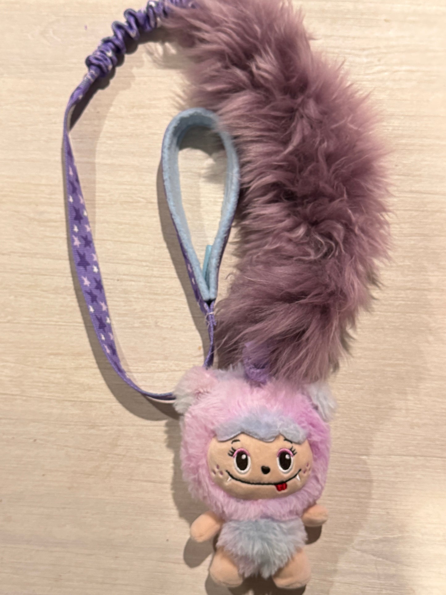 Plush Squeaky Toy - with Sheepy and long bungee handle tug