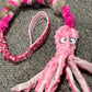Plush Octopus with braided possum/plush & Bungee handle