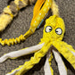 Plush Octopus with braided possum/plush & Bungee handle