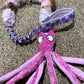 Plush Octopus with braided possum/plush & Bungee handle