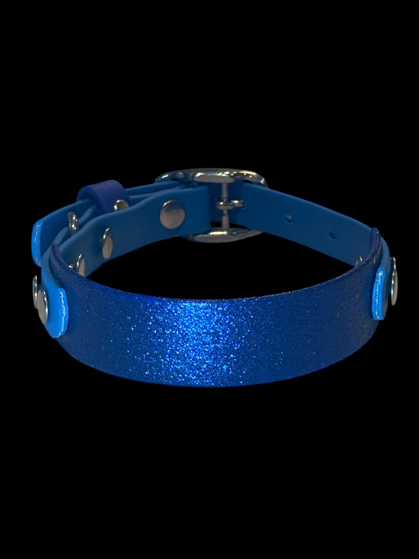 Sparkly Glitter Painted BioThane Collars