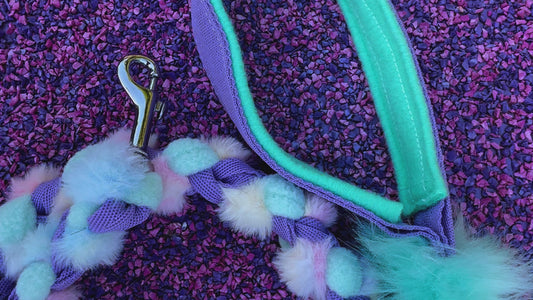 Pastel Fluffy braided Tug Leads