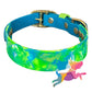 Pre-Made Medium Marbled Painted BioThane Collars